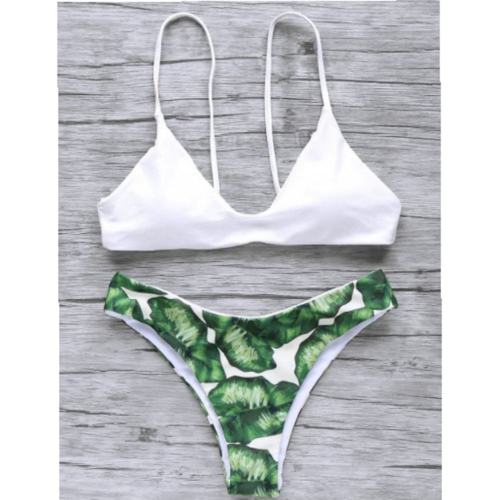 PRICE DROP!!! Spaghetti Straps Palm Tree Bikini
